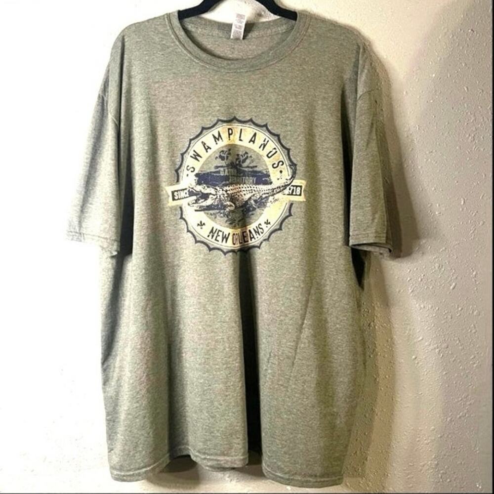 Swamplands New Orleans Since 1718 T Shirts Unisex moss green 2XL Vacation